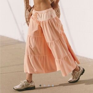FP BLOOMER WIDE LEG PANTS PASTEL PEACH